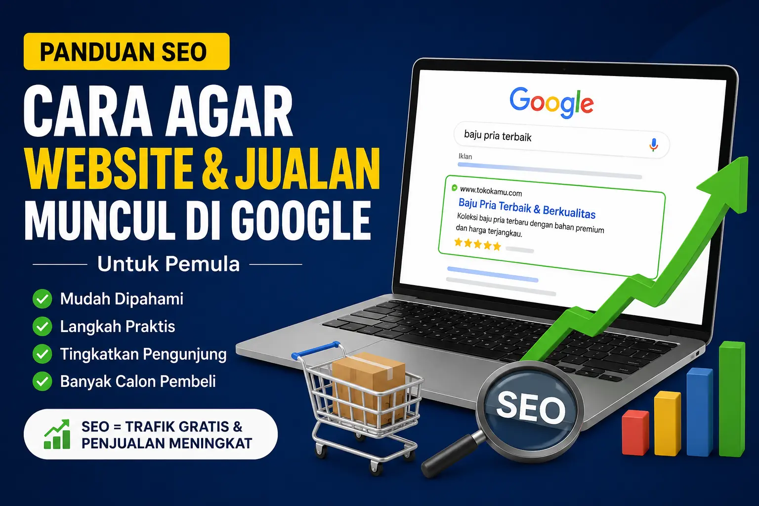Cara Agar Website dan Jualan Muncul di Google